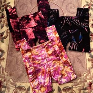 BSP BETTER SPORTS PERFORMANCE WOMENS BUNDLE OF 3 LEGGINGS IN SZ S…FULL LENGTH!!!